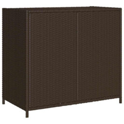 Walplus Garden Storage Cabinet Brown 83X45X76 Cm Poly Rattan - thumbnail 8
