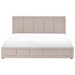 Beliani Ottoman Bed Fabric Quiberon 180 X 200 Cm (Eu Super King) Beige - thumbnail 5