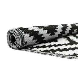 Jvl Lightweight Reversible Plastic Woven Outdoor Rug, 133X190Cm, Aztec - thumbnail 7