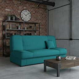 Gabi Comfortable 3 Seater Sofa Bed With Storage And Sleeping Function Green - thumbnail 2