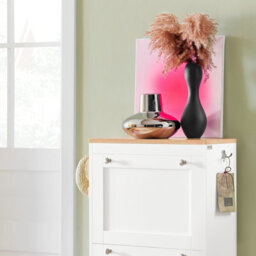 Sobuy Fsr144-Nw,shoe Cabinet 3 Drawers Storage Organizer,wood Effect,w53Xd24Xh115 - thumbnail 4