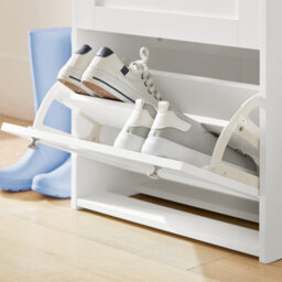 Sobuy Fsr144-Nw,shoe Cabinet 3 Drawers Storage Organizer,wood Effect,w53Xd24Xh115 - thumbnail 9