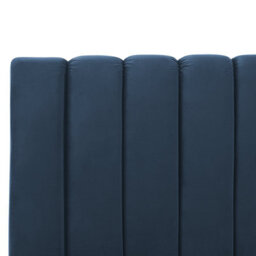 Beliani Bed Velvet Marville 140 X 200 Cm (Eu Double) Dark Blue - thumbnail 8