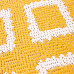 Gold Outdoor Rug, Geometric Stain-Resistant Rug For Decks Garden Balcony, 15mm Modern Outdoor Area Rug- 120Cm X 170Cm - thumbnail 2