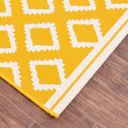 Gold Outdoor Rug, Geometric Stain-Resistant Rug For Decks Garden Balcony, 15mm Modern Outdoor Area Rug- 120Cm X 170Cm - thumbnail 3