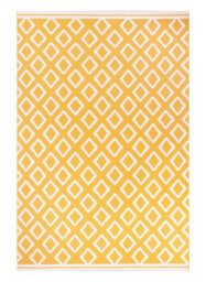 Gold Outdoor Rug, Geometric Stain-Resistant Rug For Decks Garden Balcony, 15mm Modern Outdoor Area Rug- 120Cm X 170Cm - thumbnail 4