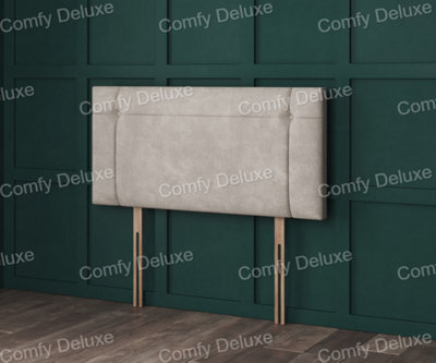 Comfy Deluxe 6Ft Blue Coniston Superking   Milan Headboard 26Inch - image 1