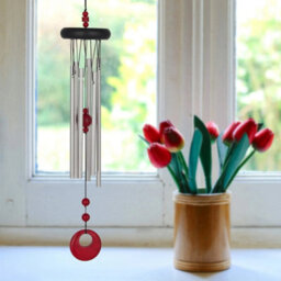 Woodstock Outdoor Chakra Wind Chime - Red Coral - thumbnail 2
