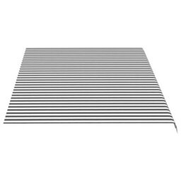 Walplus Replacement Fabric For Awning Garden Sun Shade Canopy Gazebo For Back Door, Porch, Patio Anthracite And White 5X3 M - thumbnail 4