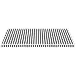 Walplus Replacement Fabric For Awning Garden Sun Shade Canopy Gazebo For Back Door, Porch, Patio Anthracite And White 5X3 M - thumbnail 3