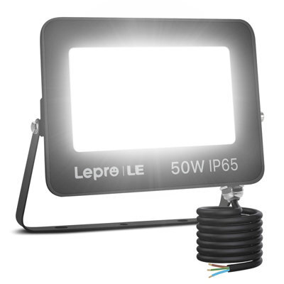 Lepro 50W Led Floodlight Outdoor, 5000Lm Led Security Lights, 350W Incandescent Lamp Equivalent, Waterproof Ip65 Security Lights - image 1