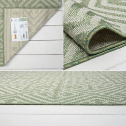Homeart Outdoor Rugs Easy Cleaning Area Rugs For Balcony,garden,picnic,uv Weather Resistant  Green Cream, 180 X 270 Cm - thumbnail 5