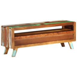 Walplus Tv Cabinet Multicolour 110X30X40 Cm Solid Reclaimed Wood - thumbnail 4