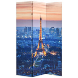 Berkfield Modern Folding Room Divider 120X170 Cm Paris By Night - thumbnail 2