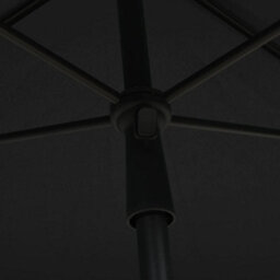Berkfield Durable Garden Parasol With Pole 210X140 Cm Anthracite - thumbnail 5