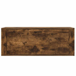 Berkfield Modern Wall Shoe Cabinet Smoked Oak 100X35X38 Cm Engineered Wood - thumbnail 5