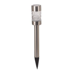 Superbright Led Solar Stake Light Martello (3 Pack) White Brushed Stainless Steel - thumbnail 4