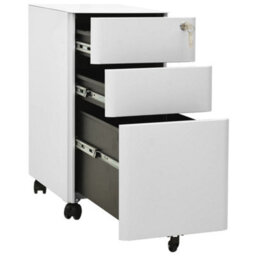 Berkfield Mobile File Cabinet Light Grey 30X45X59 Cm Steel - thumbnail 5