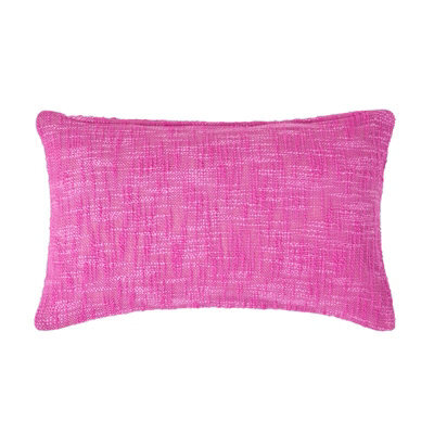 Homescapes Nirvana Cotton Pink Rectangular Cushion Cover, 30 X 50 Cm - image 1
