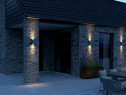 Nordlux Nico Outdoor Aluminium Wall Light Weatherproof Black,mains - thumbnail 9