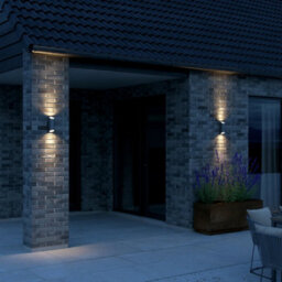 Nordlux Nico Outdoor Aluminium Wall Light Weatherproof Black,mains - thumbnail 1