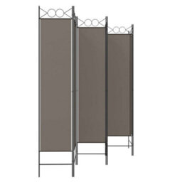 Berkfield Durable 6-Panel Room Divider Anthracite 240X200 Cm Fabric - thumbnail 5
