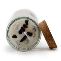 Serenityy Magic Spell Candle - Balance With Black Agate, White Jasper And Ylang-Ylang, 280 G, 50-Hour Burn - thumbnail 4