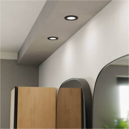 Loops 2 Pack Sleek Modern Black Led Ceiling Light For Indoor Spaces - Stylish Semi-Flush Fixture - thumbnail 3