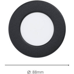 Loops 2 Pack Sleek Modern Black Led Ceiling Light For Indoor Spaces - Stylish Semi-Flush Fixture - thumbnail 4