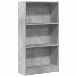 Berkfield Bookcase Concrete Grey 60X24X109 Cm Engineered Wood - thumbnail 2