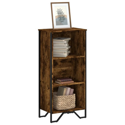 Berkfield Bookcase Smoked Oak 50X31X106 Cm Engineered Wood - image 1