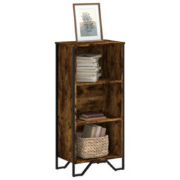 Berkfield Bookcase Smoked Oak 50X31X106 Cm Engineered Wood - thumbnail 1