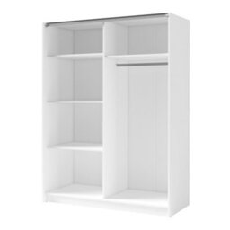 Arte Elegant White Dalia Wardrobe With Mirror 2000mm - Stylish Storage Solution For Modern Homes - thumbnail 2
