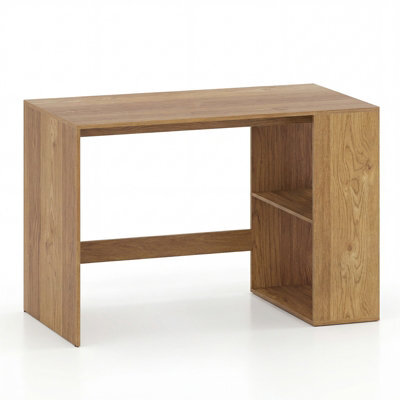 Gainoom Writing Desk Modern Wooden Office Desk With Ample Legroom Compact Computer Workstation For Small Spaces Natural - image 1