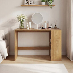 Gainoom Writing Desk Modern Wooden Office Desk With Ample Legroom Compact Computer Workstation For Small Spaces Natural - thumbnail 8