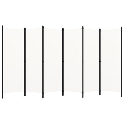 Vidaxl 6-Panel Room Divider White 300X180 Cm Room Dividers - image 1