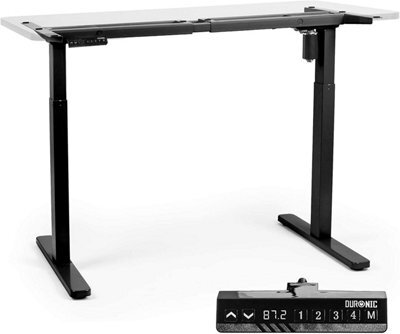 Duronic Tm12 Bk Sit Stand Desk Frame, Height Adjustable, Memory Function, Electric Single Motor/2 Stage - Base Frame Only - Black - image 1