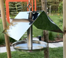 Home 2 Garden Stainless Steel Hut Bird Feeder - thumbnail 3
