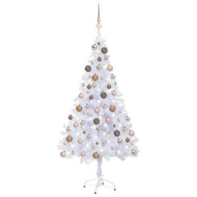 Berkfield Artificial Christmas Tree With Leds&ball Set 120Cm 230 Branches - image 1