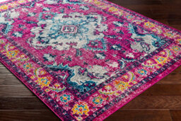 Livabliss Harput-Vintage Pink Blue Orange Grey Traditional Boho Living Dining Bedroom Rug 200 X 275 Cm Easy Care, Non Shedding - thumbnail 6
