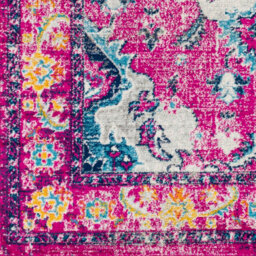 Livabliss Harput-Vintage Pink Blue Orange Grey Traditional Boho Living Dining Bedroom Rug 200 X 275 Cm Easy Care, Non Shedding - thumbnail 7