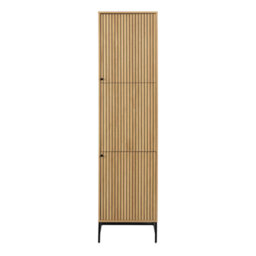 Wyld Haus Bjork Natural Oak Panelled 2-Door Wardrobe - thumbnail 3