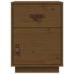 Berkfield Bedside Cabinets 2 Pcs Honey Brown 40X34X55 Cm Solid Wood Pine - thumbnail 6
