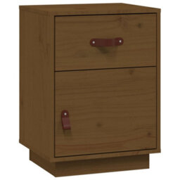 Berkfield Bedside Cabinets 2 Pcs Honey Brown 40X34X55 Cm Solid Wood Pine - thumbnail 5