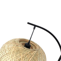 Living And Home 162.5Cm H E27 Bulb Base 60W Traditional Woven Rattan Floor Lamp With Foot Switch - thumbnail 8