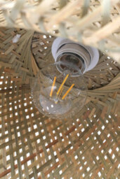 Living And Home 162.5Cm H E27 Bulb Base 60W Traditional Woven Rattan Floor Lamp With Foot Switch - thumbnail 7