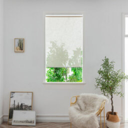 GoodHome Emini Corded Natural Sheer Roller Blind (W)90Cm (L)180Cm - thumbnail 1