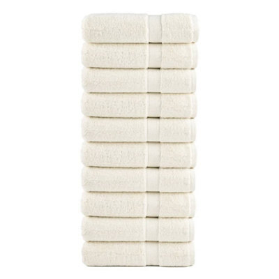 Berkfield Premium Shower Towels Solund 10 Pcs Cream 70X140 Cm 600 Gsm - image 1