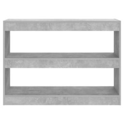 Berkfield Book Cabinet/room Divider Concrete Grey 100X30X72 Cm - thumbnail 3