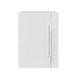 AVER-GROWTH Wall-Mounted Bathroom Vanity Unit Matt White Flat Pack Bathroom Cabinets Only 440(W)X230X(D)X600(H)mm With Door - thumbnail 2